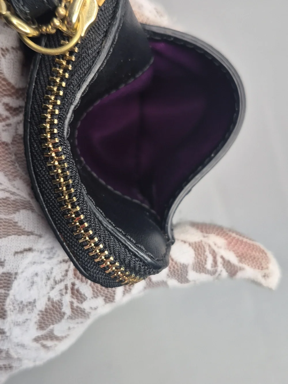 Coach Poppy Black Sequin Wristlet Wallet